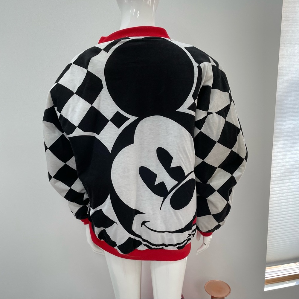 Mickey Mouse Vintage Y2K Quilted Zip Up Bomber Style Reversible Jacket Unisex OS